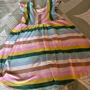 Hannah Anderson Colorful Striped flare Dress